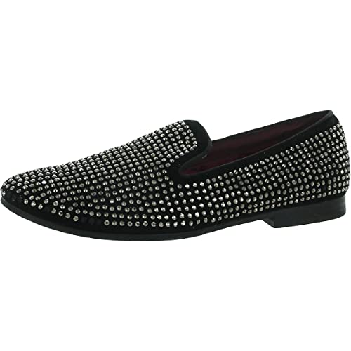 Steve Madden Herren Caviarr Slip On, Silber (Rhinestones), 43 EU