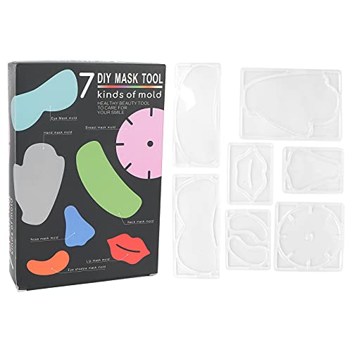 Yosoo Health Gear Gesichtsmaskenform, Wiederverwendbare Gesichtsmaskenform, Lippen-Augen-Hals-Nasen-Hand-Brust-Masken-Patch-Formen DIY-Gesichtsmasken-Maschinenhersteller-Zubehör