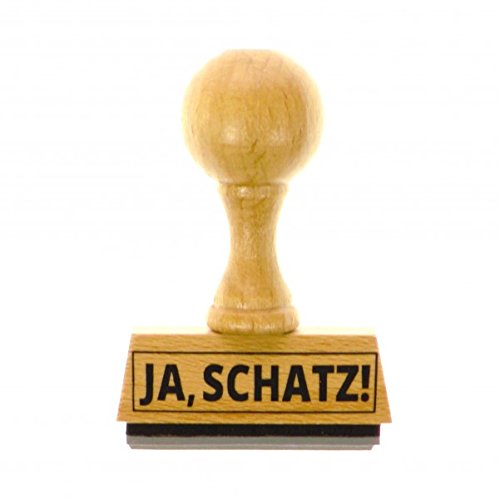 trendaffe Der Ja, Schatz! Holzstempel