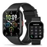 Smartwatch Herren mit Telefonfunktion,1.96" HD Uhr Damen mit Herzfrequenz SpO2 Stress Schlafmonitor,Alexa Integriert Watch,113+ Sportmodi Fitness Tracker, IP68 wasserdichte für Android iOS 2024 Neue