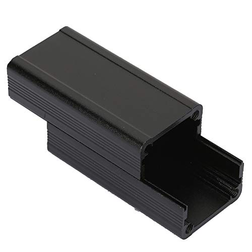 Aluminium-Projektbox, Aluminiumbox, Aluminiumgehäuse, PCB-Instrumentengehäuse, Elektronische Kühlbox, Schwarz, 25 X 25 X 50 Mm