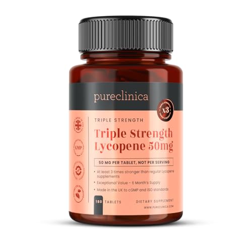 Lycopin 50mg x 180 Tabletten (6 Monatsvorrat) 300% Stärke der regulären Lycopin Tabletten