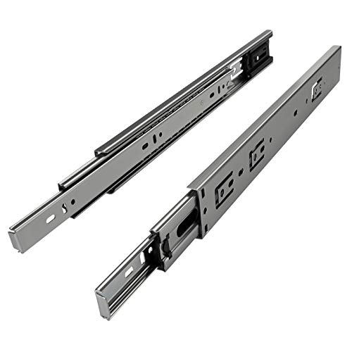 1 Paar Vollauszüge KV2-35-H45-L400-SE mit Selbsteinzug Länge 400 mm Höhe 45 mm Teleskopschiene belastbar bis 35 Kg von SOTECH dem Spezialist für Schubladenführungen