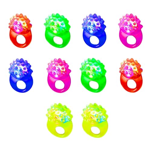 Partyring,Leucht Ringe,Leuchtende LED Party Ringe,5 Farben LED Fingerlicht,Fingerlichter Spielzeug für Kinder Erwachsene Leuchten Party,5 Stück