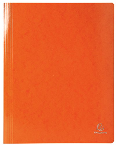 Exacompta 380809B Schnellhefter (Iderama, beschichteter Premium-Manila-Karton, wasserabweisend, 355g, A4) 1 Stück orange