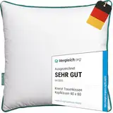 Traumkissen zum Reinkuscheln - Made in Germany Kissen 80x80 - Kopfkissen 80x80 cm für verführerisch weiche Nächte - ergonomisches Schlafkissen ideal für Jede Schlafposition - Öko-Tex Polster