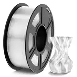 TECBEARS PETG Filament 1.75 mm Transparent, Stärker Zähigkeit PETG 3D Drucker Filament, 1kg Spule, Maßgenauigkeit +/- 0,02 mm, Kompatibel mit FDM Drucker, Clear