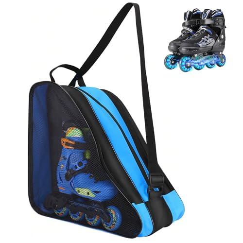 Pizsieat Inliner Tasche,38cm Hoch Inliner Rucksack Rollschuhe Tasche mit Verstellbar Trageriemen Schlittschuhtasche Wasserabweisend Rollschuhtasche Inline Skates Unisex Rollerblades für Herren Damen