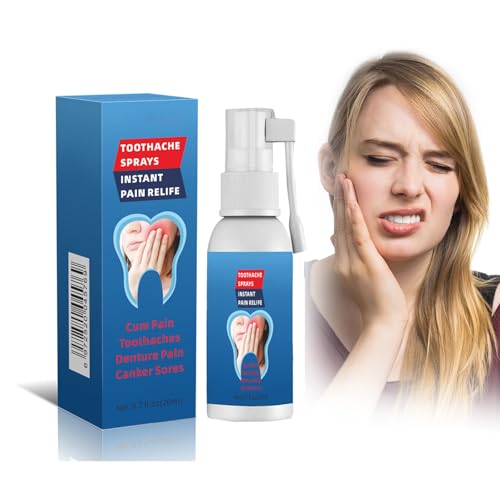 Zahnschmerzen Sprays 20ml, Toothache Relief Spray, Tragbares Zahnschmerzen-Gummischmerz-Spray, Lindern Schmerzhaftes Zahnfleisch Schwellung Karies, Based Oral Care Spray, lipmask1 (13)