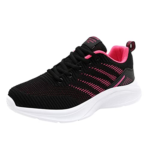 Sneaker Damen Weiss Plateau Elegante Weiche Schuhe Turnschuhe Sportschuhe Leichtgewichts Atmungsaktiv Frauen Walkingschuhe Halbschuhe Cushion Wasserdicht Flach Für Sporthalle Outdoor Jogging