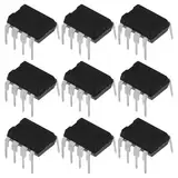 YINETTECH 20 Stücke JRC4558 Direktstecker DIP 8 Monolithischer Dual-Operationsverstärker 4558 4558D IC Chip Geräuscharm Hochgeschwindigkeits-Elektronikkomponente