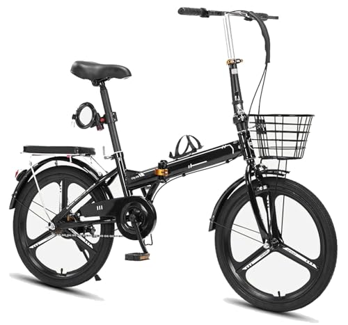 Kcolic 16/20/22 Zoll Klapprad Mit Schnellfaltsystem, Klapprad Für Erwachsene, Höhenverstellbar, Singlespeed Klapprad Vorn Und Hinten Mit Schutzblechen A,16in