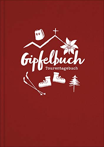 Gipfelbuch, Tourentagebuch, Wandertagebuch | A5 Notizbuch zum Wandern in den Bergen und für Radtouren für Sportler und Familien | Zum Eintragen inkl. Platz für Stempel und Fotos