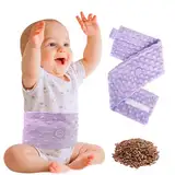 Comfheat Koliken und Gas Relief für Neugeborene und Kleinkinder, Leinsamen beheizt Tummy Wrap, Baby Swaddling Gürtel, natürliche Hilfe für Upset Stomach in Babys und Kleinkinder, 0-3 Jahre(Lila)