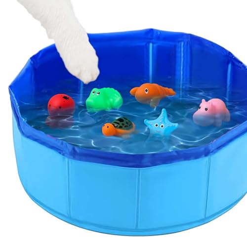 LQQDREX Katzenpool Spielzeug mit Fisch-Wasser-Katzenspielzeug, tragbares Katzenpool-Spielzeug, Katzenwasserspielzeug für Langeweile Busters Katzen, interaktives Katzenspielzeug für Indoor-Katzen für