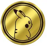 TCG Münze PIKACHU [gold] Groß 52 mm Durchmesser