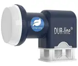 DUR-line Blue ECO Quad - Stromspar-LNB - 4 Teilnehmer - Premium-Qualität - [ Test SEHR GUT *] 4-Fach, digital, Full HD, 4K, 3D