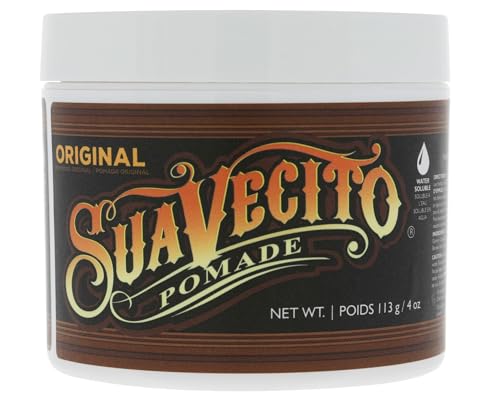 Suavecito Pomade Original Hold, Medium Hold Hair Pomade For Men, Medium Shine Water Based Wax, 4oz/113g