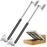 ARANA 500MM 445N/45KG Gasdruckfeder Struts Shocks, L-Typ Gasfeder Gasdruckdämpfer Hydraulisch Halterung Für Wohnmobilbett Camper Lkw Boot Wohnmobilfenster Schwer Kiste Deckel Abdeckung, 2 Stück