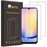 WFTE [2 Stück Schutzfolie für Samsung Galaxy A25 5G Panzerglas Glasfolie 9H Härte, Anti-Kratzen, Anti-Bläschen Displayschutzfolien Panzer Schutz Glas für Samsung Galaxy A25 5G