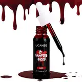 UCANBE Halloween Kunstblut Realistische 30ml - Fake Blood Abwaschbar Blutstropfen für Karneval Theater Unfug Zombie Vampir Clown Monster Cosplay Spezialeffekte Make Up (Dark)