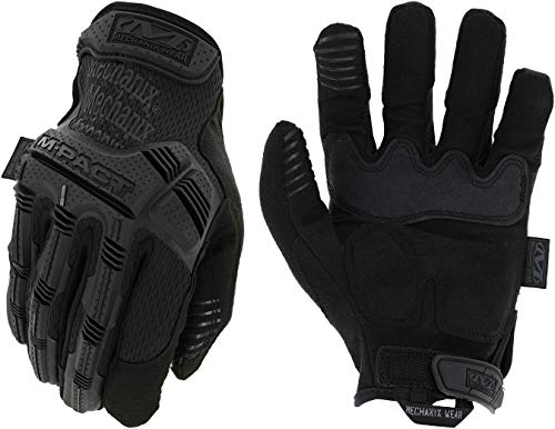 Mechanix Wear M-Pact Covert Taktische Handschuhe mit sicherem Sitz, Touchscreen-fähiger Sicherheitshandschuh für Herren, Arbeitshandschuh mit Schlagschutz und Vibrationsdämpfung (Schwarz, X-Large)