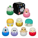 MegaLight Blind Box Mini Nachtlichter für Kinder | Mystery Box | zufällige Figurenauswahl | 1 aus 9 zum Sammeln l 4 Verschiedene Lichtfarben | stufenlos dimmbar | mit Anhänger | EGGY'S Mystery Lights