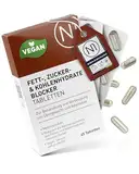 N1 Fettblocker + Zucker & Kohlenhydrate-Blocker Medizinprodukt zur Behandlung & Vorbeugung von Übergewicht - Diät, abnehmen Tabletten schnell
