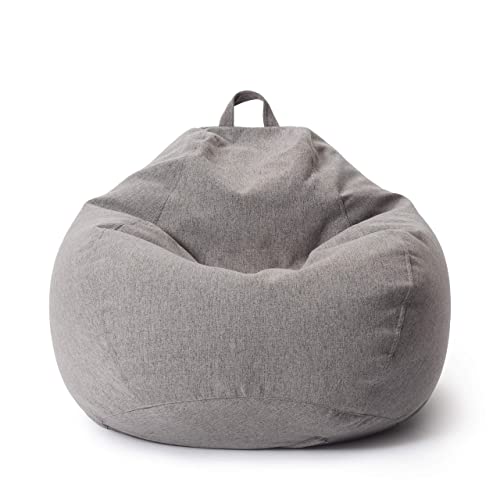 Lumaland Sitzsack Comfort Line | Indoor Beanbag 90x110x50cm mit mehr als 1,9 Mio. anpassbaren EPS-Perlen | Weiches & Komfortables Bodenkissen | Sessel für Kinder & Erwachsene | 250 L [Hellgrau]