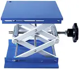 HeyWin Labor Hebebühne 6x6 Zoll, aus Aluminiumoxid, auch als Wagenheber zum Heben von Router, Laser, Schrank verwendet (blau) (150 mm x 150 mm)