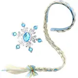Mädchen Perücken Haarteil, Haarreif Prinzessin Zopf, Prinzessin Perücke Zopf, Haarband Zopf Geflochten, Langhaar Perücke Zöpfe für Mädchen, für Kindergeburtstagsparty Geschenke und Cosplay (1PCS)
