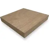 ZUSCHNITTPROFI.DE® Massivholzplatte aus Eiche (15 x 20 x 2 cm) – Eichenplatte, handgefertigte Holzscheibe aus glatt gehobeltem Eichenholz – DIY Holz für verschiedene Bau-Projekte