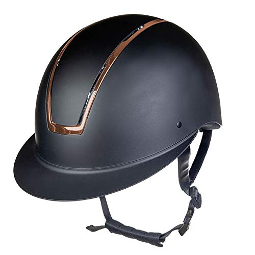 HKM Lady Shield Reithelme 9178 Schwarz/Rosegold M=55-57cm