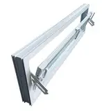 Trobak Kellerfenster weiss 100 x 30 cm Isolierglas UG-Wert 3,3