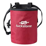 Kexpery Kletterausrüstung, mit Kreidebürste, Kletterkreide-Tasche, wasserdicht, mit 2 großen Reißverschlusstaschen für Klettergymnastik, tolles Geschenk (rot)