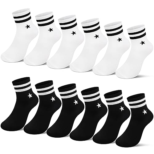 L&K-II 12er Kindersocken Sportsocken für Jungen Teenager Jugend aus Baumwolle Wintersocken lang Fußball 2875 35-38