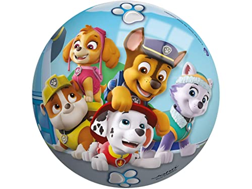 John 50952 Ball-9" 23 cm Spielball Vinylball Kinderball Mehrfarbig Buntball Paw Patrol 9'' bunt