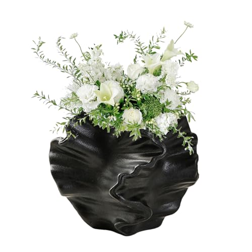 Korallenblütenvase, Keramische Korallenblütenvase, Keramische Korallenartige Blumenvase | Keramik Korallenfarbige Boho-Vasen Für Wohnzimmertisch-Dekoration, Ästhetische Dekoration Ca. 14,4 X 12,6 cm