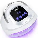 LKE 268W UV Lampe für Gelnägel, UV Lampe Nägel mit 4 Timer, LCD Display, Smart Sensor,Premium UV Lampe für Alle UV Gel Nagellack, Ideal für Anfänger und Profis, Perfektes Festivalgeschenk für Frauen