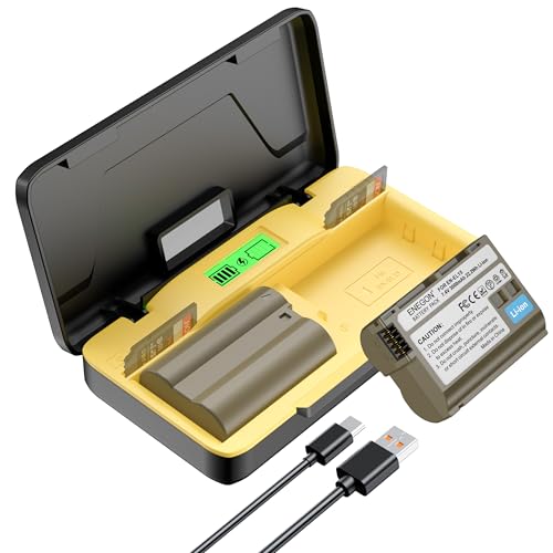 ENEGON EN-EL15/EL15C Dual akku (3000mAh) und 20W Storage Schnellladegerät Set kompatibel mit Nikon Z5,Z6,Z7,Z8,Z6iii,ZF,D7100,D7000, D7200, D610, D810,D800 D600 D800e D810a D880 Digitalkamera