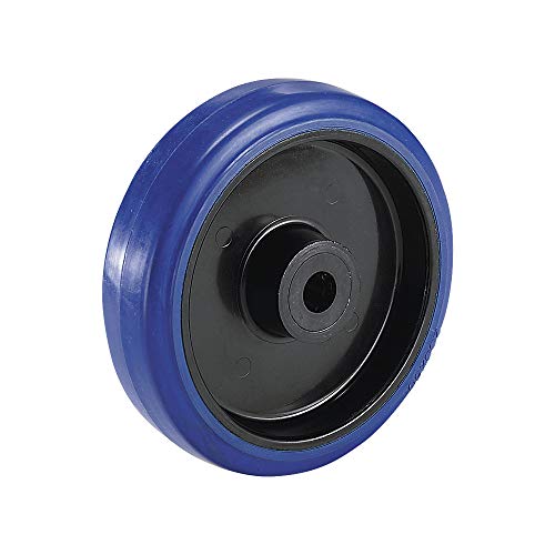 Proroll | Vollelastik-Reifen auf Kunststoff-Felge | Rollenlager | Rad-Ø x Breite 100 x 36 mm