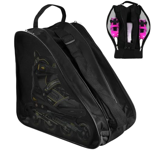 SLTAXAR Rollschuh Tasche Inliner Tasche Kinder Skatertasche Schlittschuhe Tasche für Inliner Ice Skate Bag Skischuhtasche Verstellbar Trageriemen Schlittschuhtasche Rollschuhtasche für Herren Damen