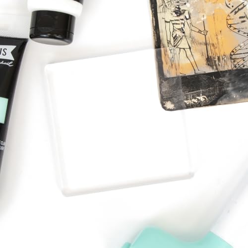 Craftelier - Gel-Printing 10 x 10 cm – Gelplatte zum Drucken für Künstler | wiederverwendbare Gelplatte für Einbeinstativ und Bastelarbeiten | geeignet für Wasserfarben, Acryl, Tinten usw