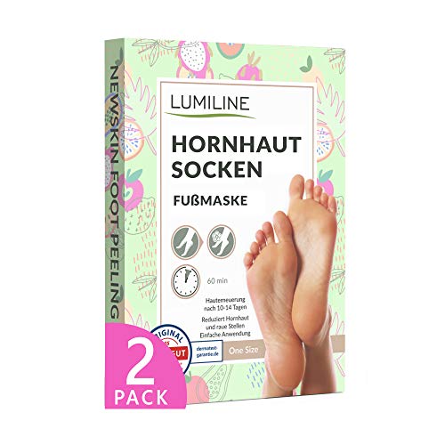 Hornhaut Socken Fußmaske Hornhaut Entfernung Fussmaske Hornhautentfernung Hornhautentferner Socken Hornhaut entfernen Fußpeeling Baby Foot Fuss Hornhautsocken (bis Gr. 43 einschliesslich) Maske 2Paar