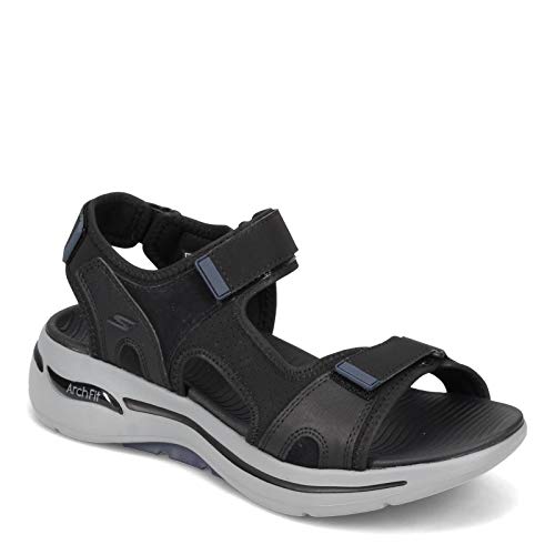 Skechers Go Walk Arch Fit Sandal - Mission Black/Navy 9 D (M)