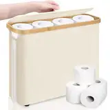 Toilettenpapier Aufbewahrung Korb mit Deckel und Griff, wasserdichter klopapier aufbewahrung, Badezimmer Organizer, Schrankbehälter, Toilettenpapier Aufbewahrungsbehälter für Wohnmobil Schrank