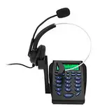 Call-Center-Telefon, Geschäftsstelle Multifunktions-Wähltasten Call-Center-Verkehrstelefon und Headset mit FSK/DTMF-Anrufer-ID-Anzeigefunktion