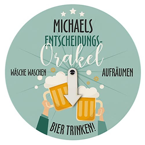 Lustapotheke® Lustiges Partyspiel/Pfeilspiel - Entscheidungshilfe mit Wunschnamen Bieruhr Druck