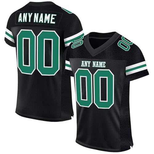 Personalisiert American-Football-Trikot Custom Football Jersey Personalized Stitched/Printed Team Name & Number Sports Uniform Men Women Youth Herren Sporthemden Schnelltrocknend Atmungsaktiv T-Shirt