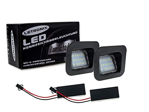 LETRONIX SMD LED Kennzeichenbeleuchtung Module geeignet für Ram Generation 3 und 4 2003-2018 mit E-Prüfzeichen